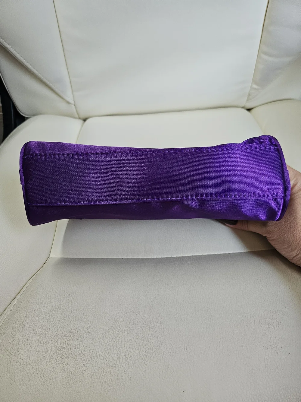 Younique Purple Satin Cosmetic Clutch